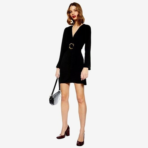 ❤︎ TOPSHOP ❤︎  Horn Ring Mini dress - US2 - Picture 4 of 7